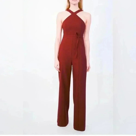 NWT Likely Dash Wide Leg Jumpsuit Rhubarb size 2 - Picture 2 of 10